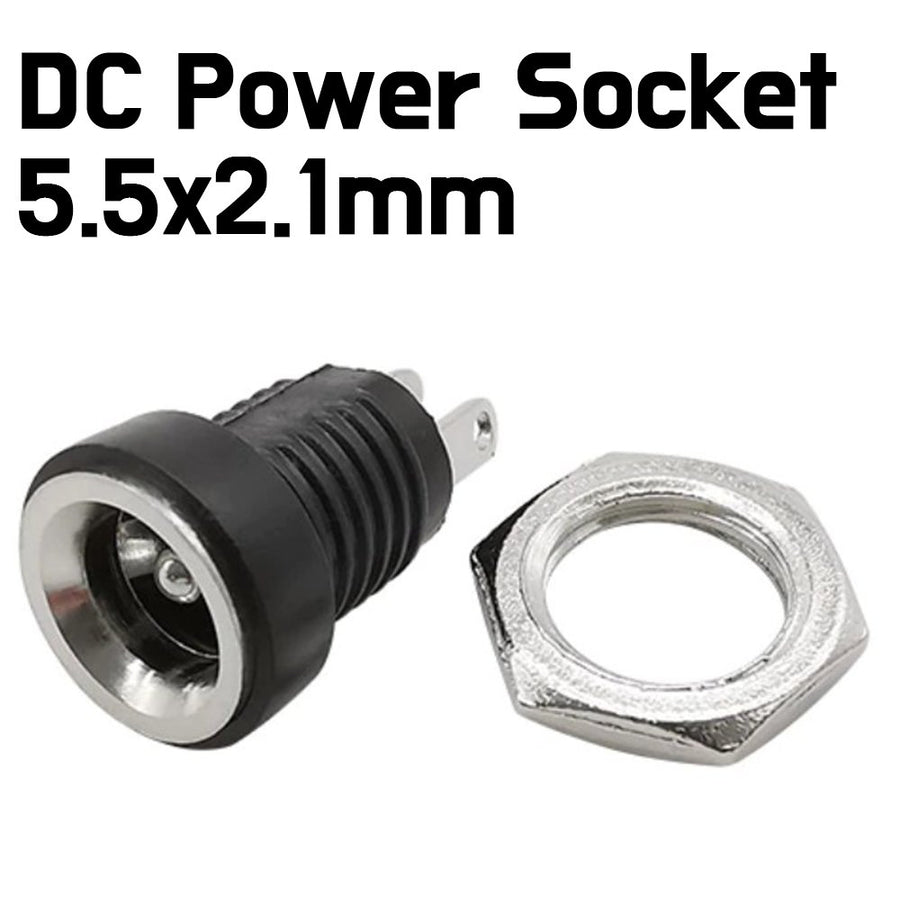 DC Power Socket 5.5x2.1mm Panel Mount - ePartners