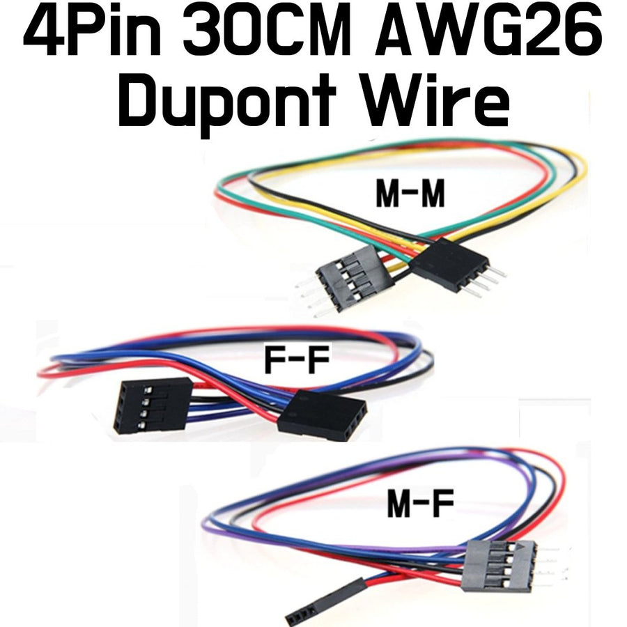 Dupont Jumper Wire 4Pin 30cm AWG26 - ePartners