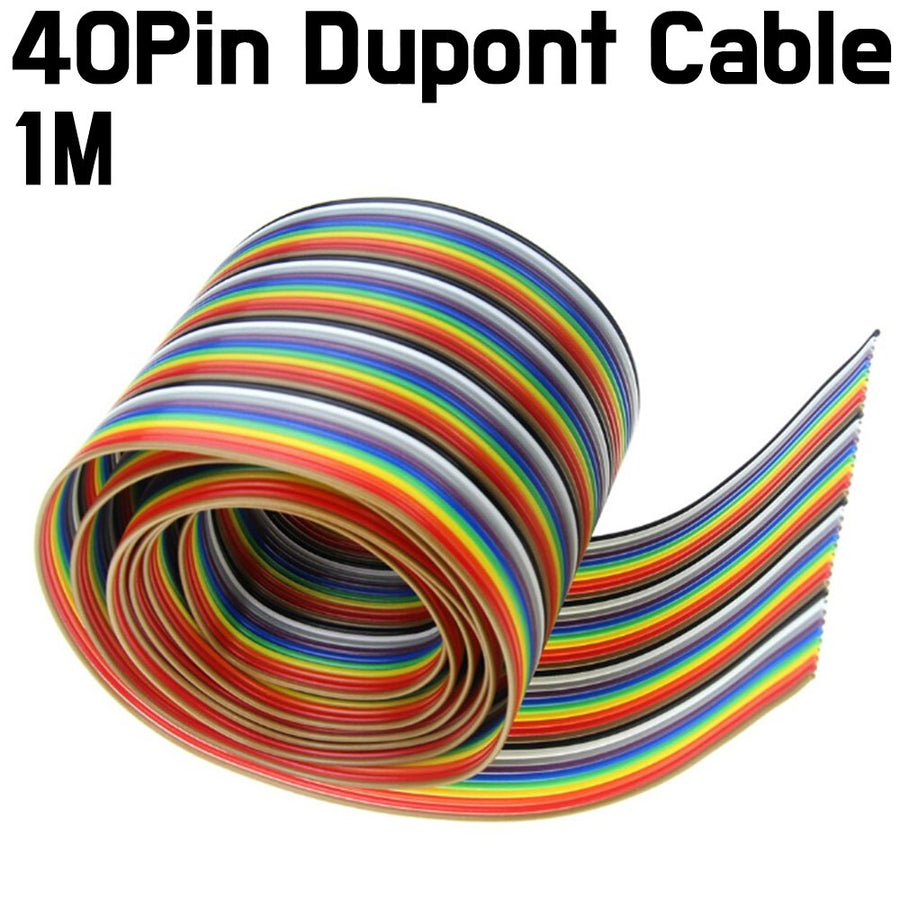 Dupont Rainbow Ribbon Wire Cable - 40 Pin - ePartners