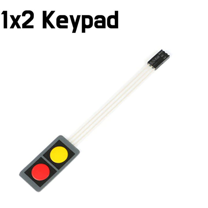 Keypad - 2 Key 1 x 2 Keypad Flat Membrane Matrix Switch - ePartners