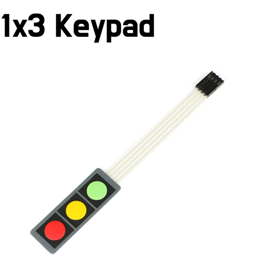 Keypad - 3 Key 1 x 3 Keypad Flat Membrane Matrix Switch - ePartners