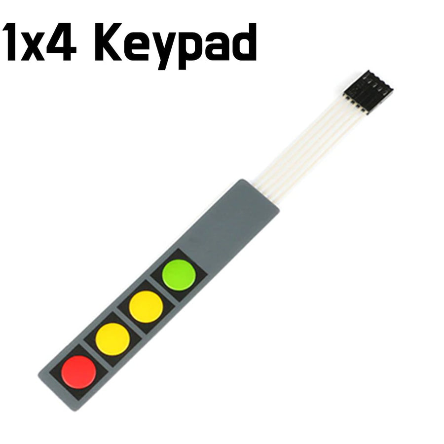 Keypad - 4 Key 1 x 4 Keypad Flat Membrane Matrix Switch - ePartners