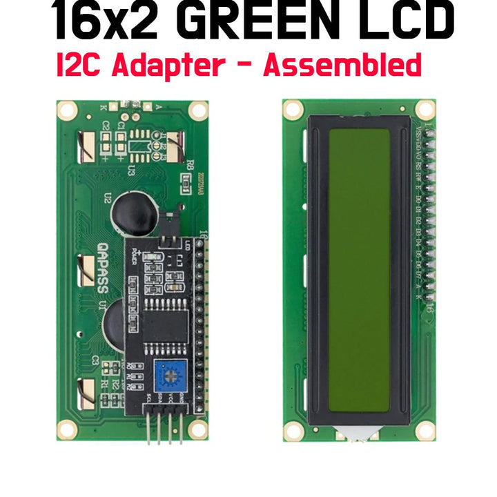 LCD - 1602 Display Green HD44780 - Yellow - ePartners