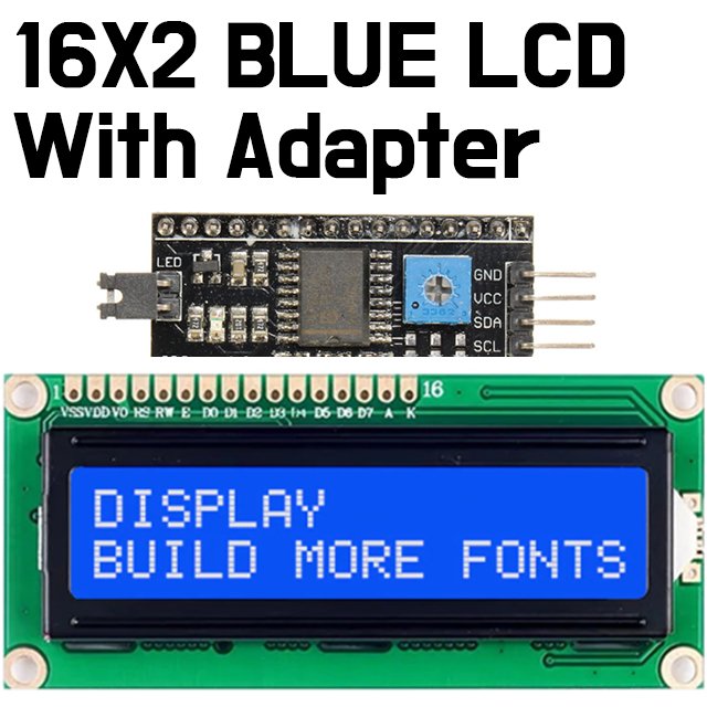 LCD - 1602 LCD Display HD44780 - Blue - ePartners