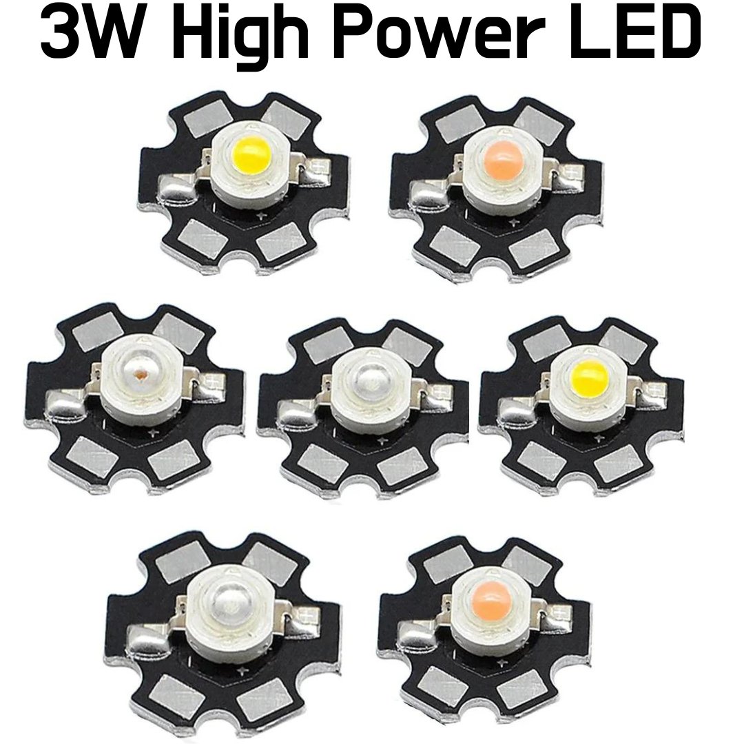 LED - 3W High Power LED with Aluminum base plate - ePartners