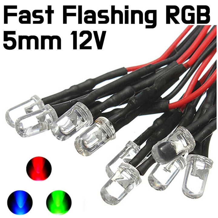 LED - Pre - Wired Flashing RGB LED - Slow & Fast - ePartners