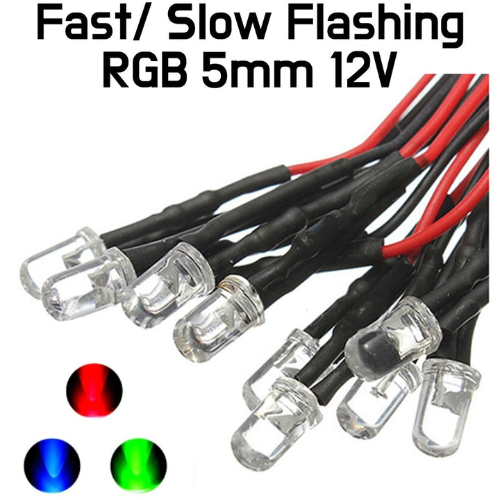 LED - Pre - Wired Flashing RGB LED - Slow & Fast - ePartners