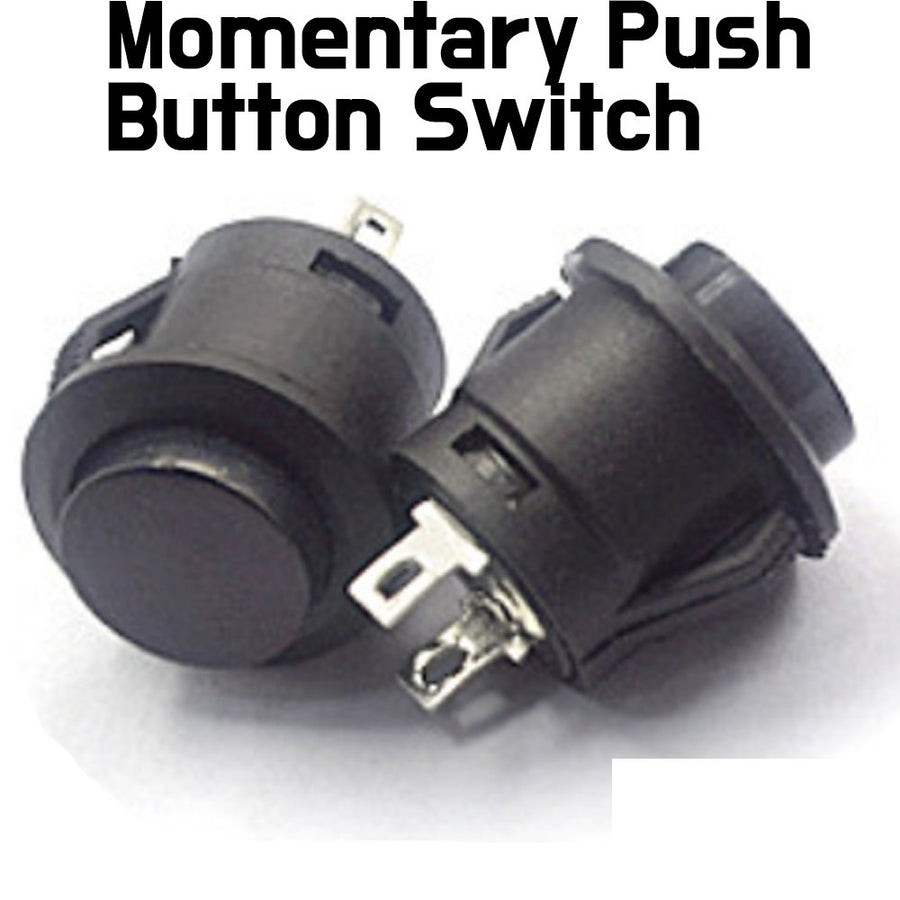 Momentary Round Push Button Switch 16mm 6A125V/AC 3A 250V - Black 1pcs - ePartners