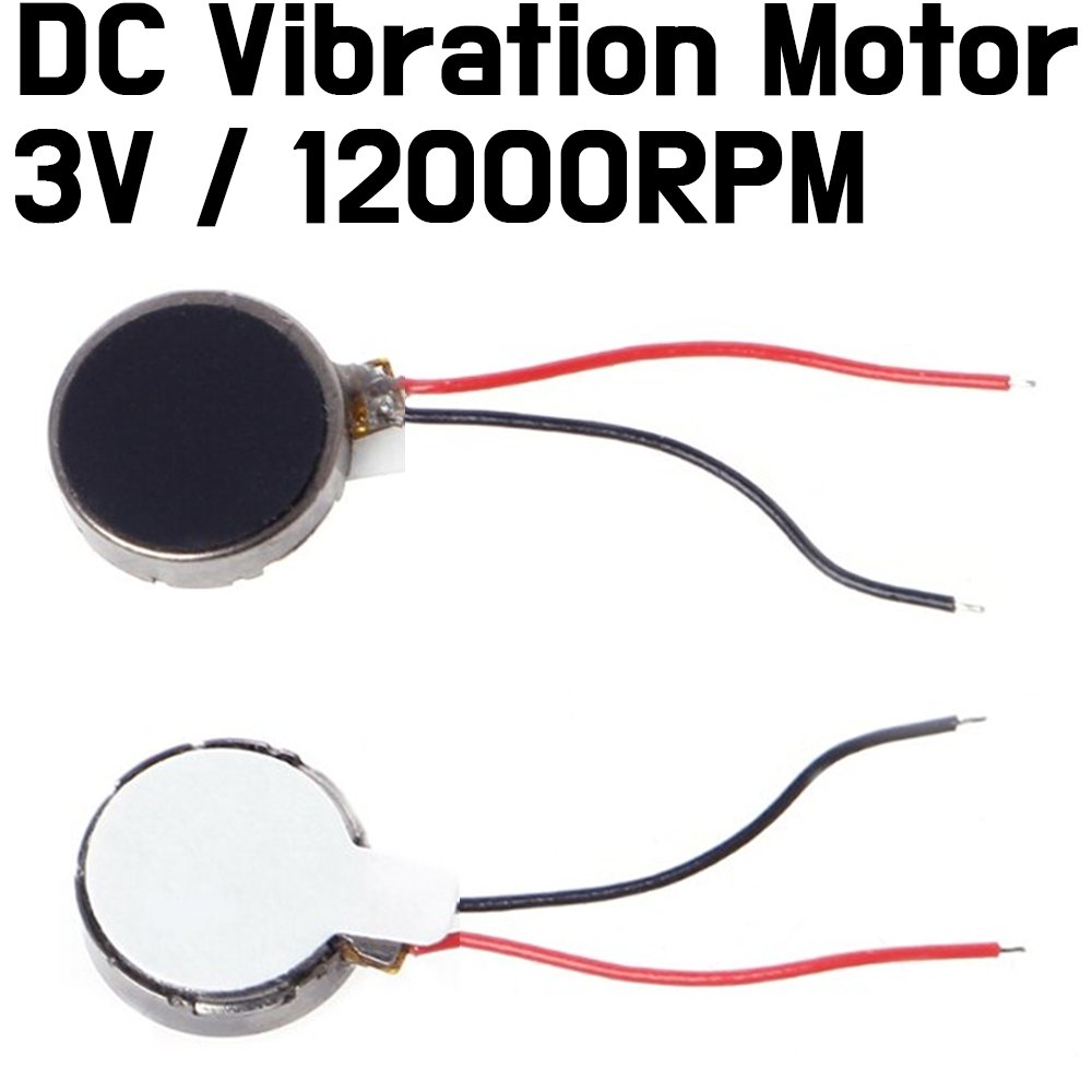 Motor - Vibration Motor, 3V 70mA 12000 RPM For Phone Coin Flat Vibrating Vibration Motor - ePartners