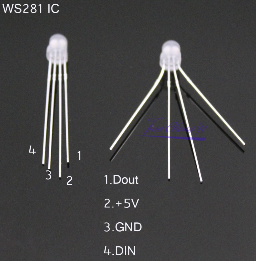 Neopixel - 8mm Round RGB Full Colour 5V - ePartners