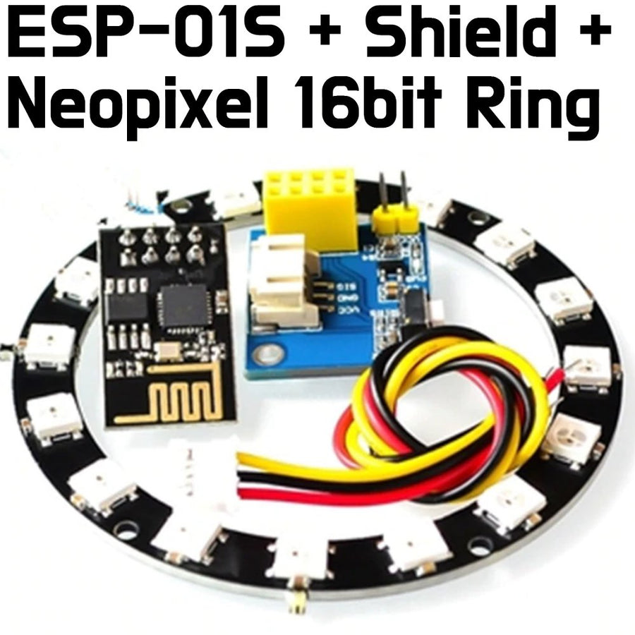 Neopixel WS2812 LED + Adapter Shield + ESP8266 ESP - 01S - ePartners