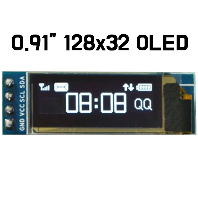 OLED(I2C) - 0.91 Inch 128X32 Display Module - ePartners