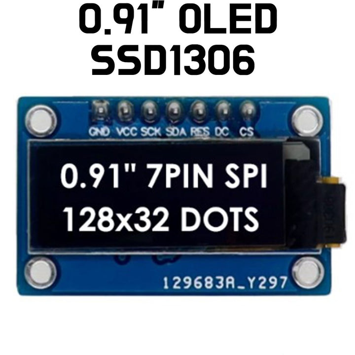 OLED(SPI) - 0.91 inch(128x32) Display Module - ePartners