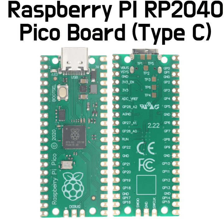 Raspberry Pi Pico Board RP2040 (Type C) - ePartners