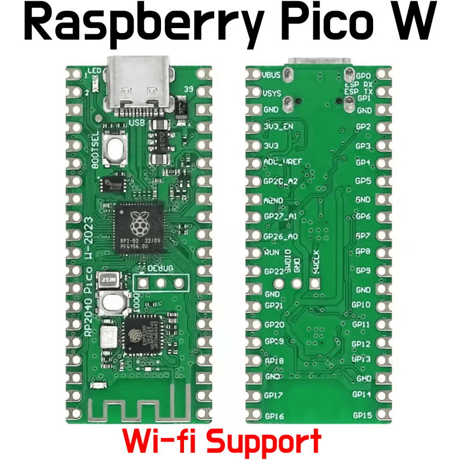 Raspberry Pi Pico W Board RP2040 - Support WI - FI - ePartners