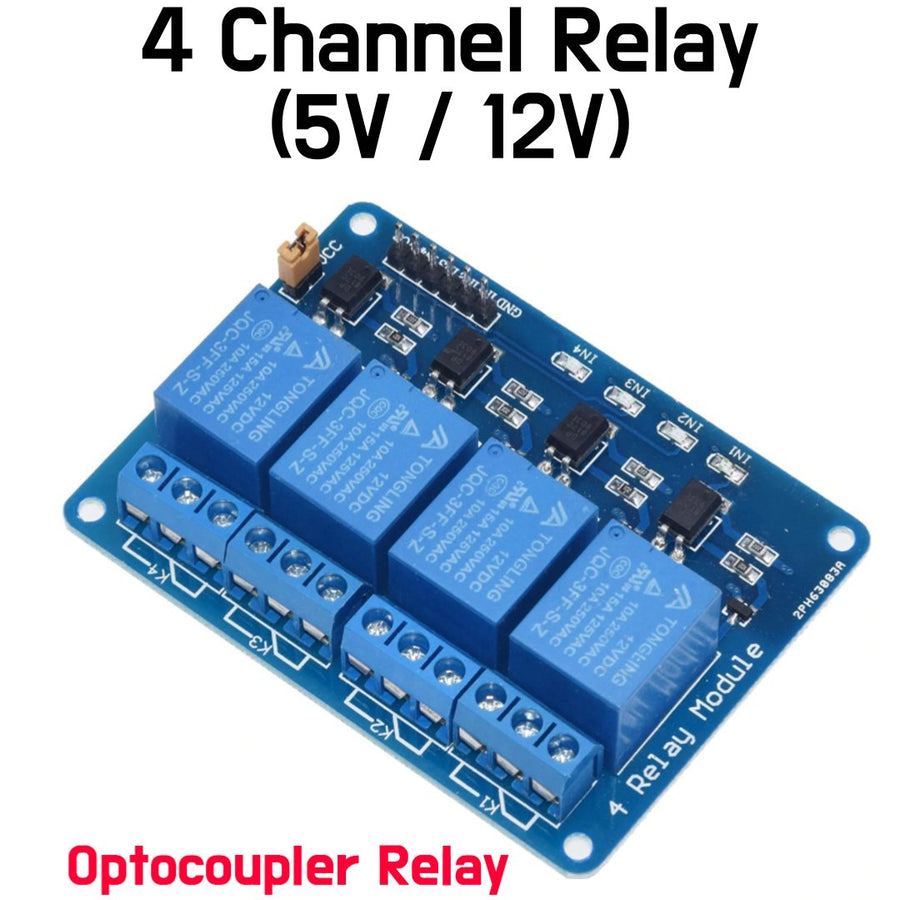 Relay Module - 4 Channel 5V, 12V - ePartners