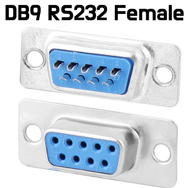 RS232 DB9 Serial 9 Pin Female 2 Rows Solder Type Plug - Female - ePartners