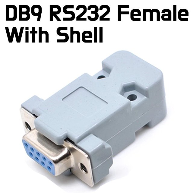 RS232 DB9 Serial 9 Pin Female 2 Rows Solder Type Plug - with case - ePartners