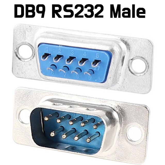 RS232 DB9 Serial VGA 9 Pin Male 2 Rows Solder Type Plug - Male - ePartners