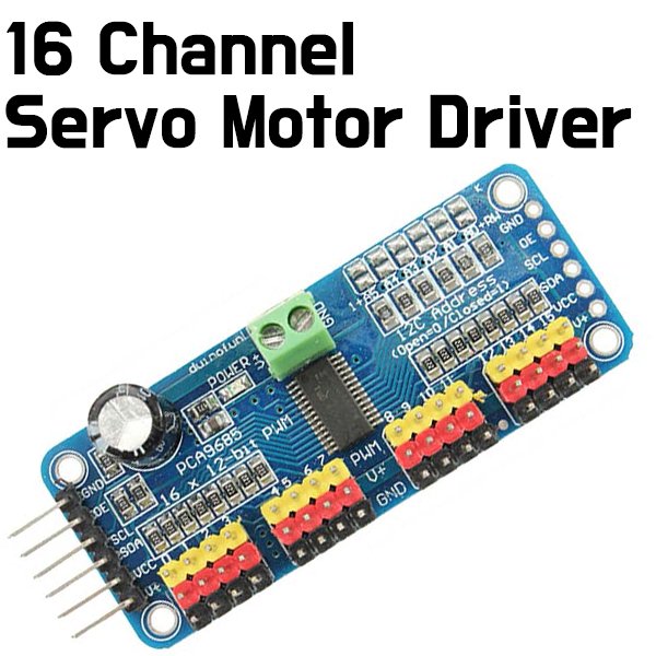 Servo Motor Driver Module - I2C Interface, PCA9685 16 - Channel 12 - bit PWM - ePartners