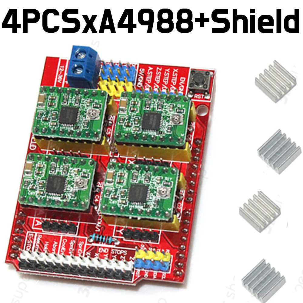 Stepper Motor - Driver A4988 (4pcs) + Shield V3 expansion board - ePartners