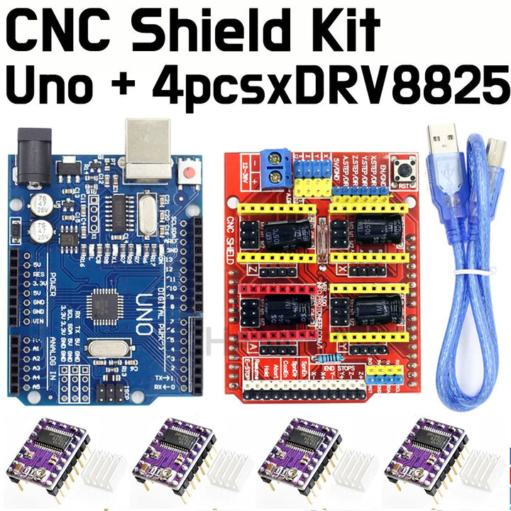 Stepper Motor Driver - DRV8825 Driver Kit for CNC with Arduino Uno + Shield Expansion Board - ePartners