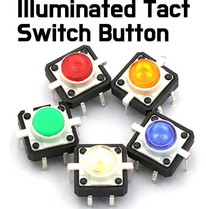 Tactile Push Button - Illuminated Button - 12x12x7.3 mm - ePartners