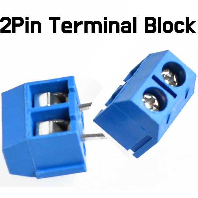 Terminal Block - 2 Pin Iron 5.0mm Straight Pin - ePartners