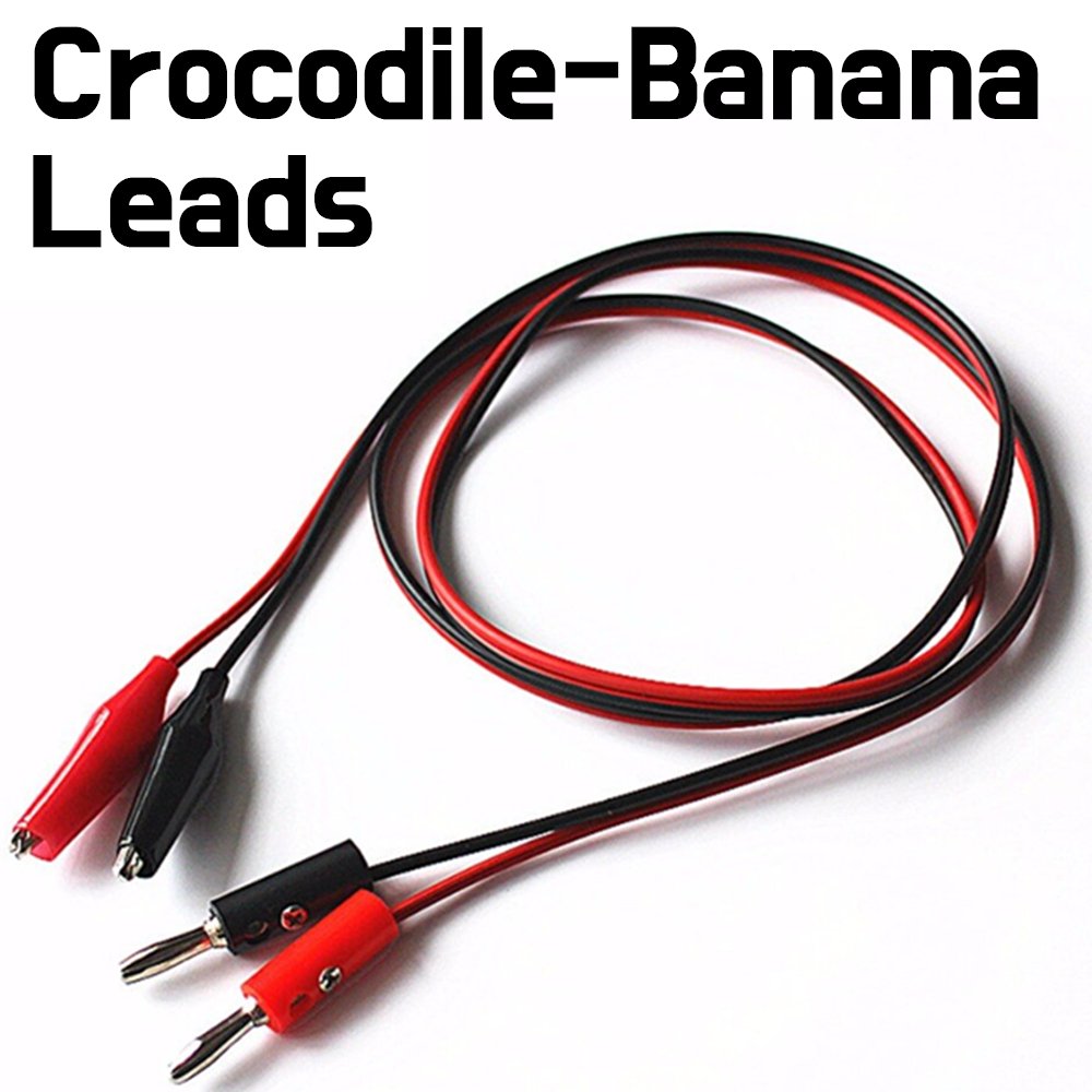 Test Leads - 1M Crocodile - Cable Banana plug Alligator Jumper Wire Test Leads - ePartners