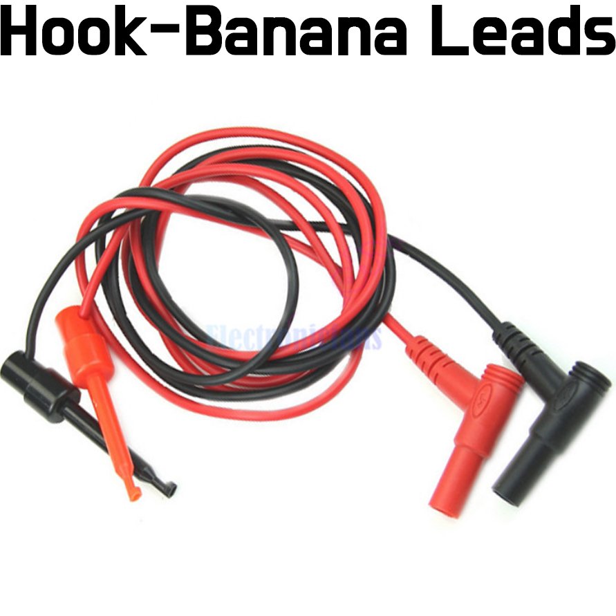 Test Leads - 1M Test Hook Clip to Banana Plug for Multimeter Test Leads - ePartners