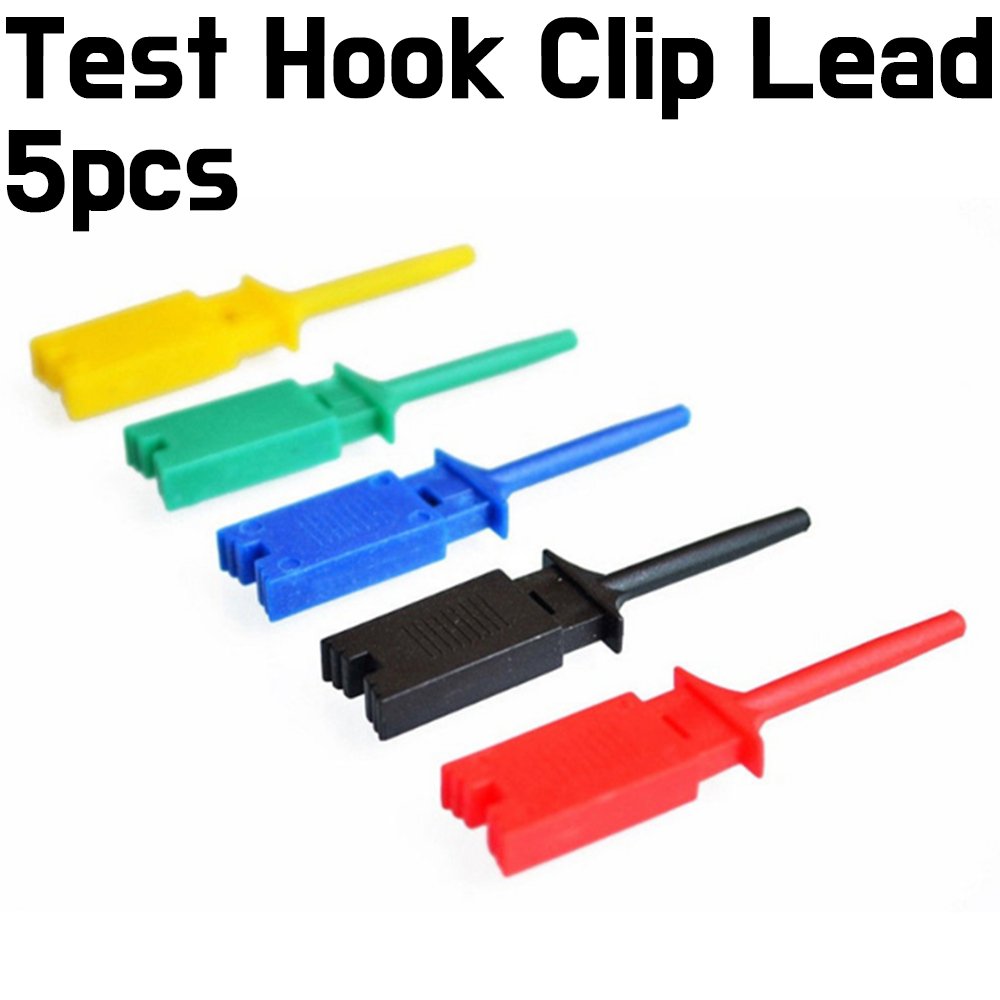 Test Leads - Test Hook Clip Grabbers Test Probe - 5 colours - ePartners