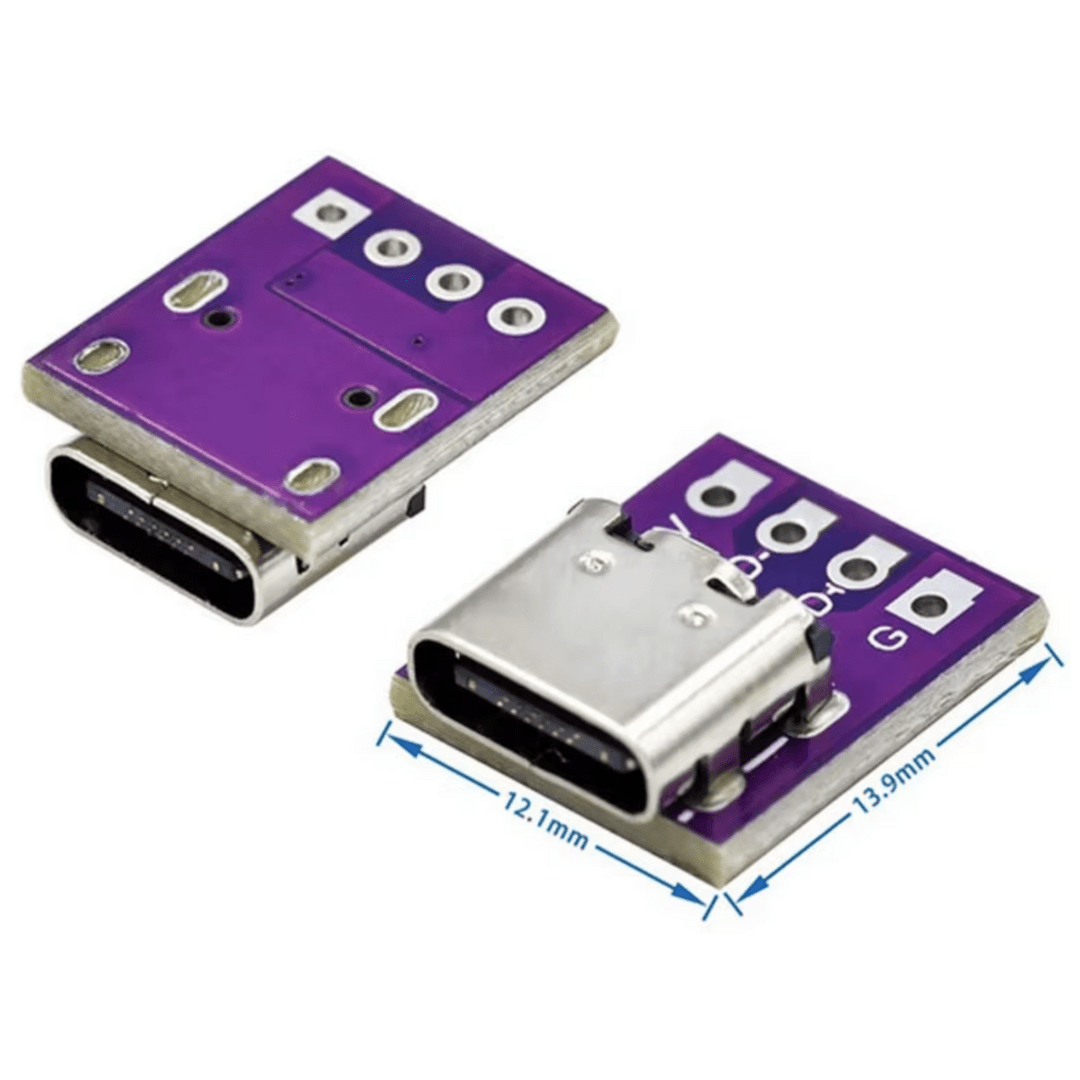 USB Socket Breakout - USB 3.1 Type C Female Breakout Board - ePartners