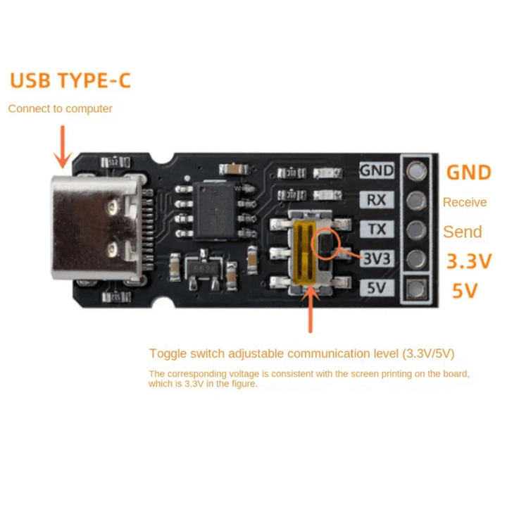 USB to TTL Converter - 3.3V/ 5V - ePartners