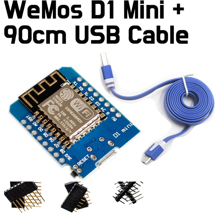 WeMos D1 mini + 90cm USB Cable - ePartners