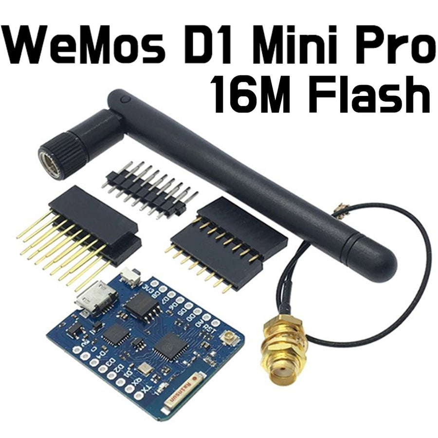 WEMOS D1 Mini Pro 16M Bytes with External Antenna Connector - ePartners