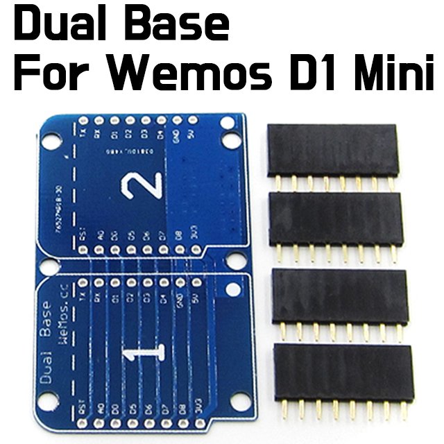 WeMos - Double Socket Dual Base Shield For WeMos D1 Mini - ePartners