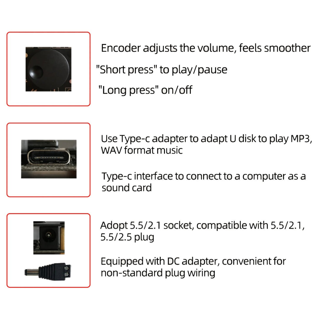 100W Bluetooth 5.0 Audio Amplifier Stereo Board - 2x50W - ePartners NZ