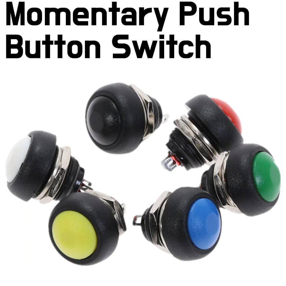 Waterproof Momentary Push button Switch - 12mm | ePartners NZ