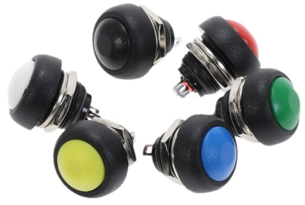 Waterproof Momentary Push button Switch - 12mm | ePartners NZ