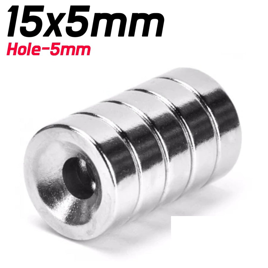 1pc - 15mm x 5 mm - 5mm Neodymium Magnet - ePartners NZ