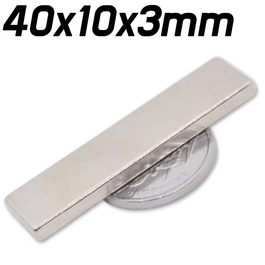1pc - 40mm x 10mm x 3mm Neodymium Magnets - ePartners NZ
