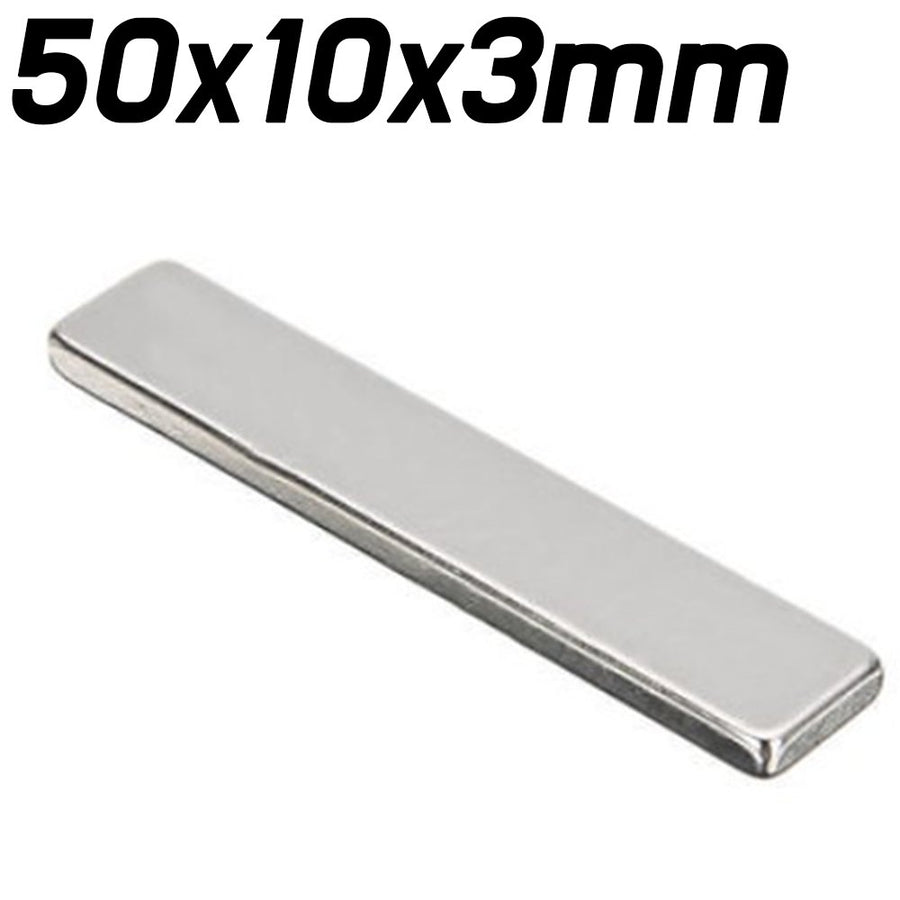 1pc - 50mm x 10mm x 3mm Neodymium Magnet - ePartners NZ