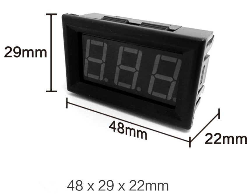 LED Digital Voltmeter 2 Wire 0.28" 4.5V~30V - ePartners NZ