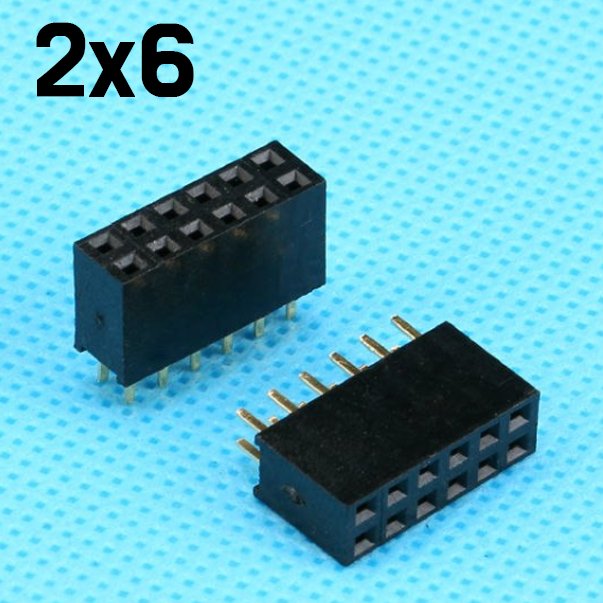 2pcs x Pin Header Female 4Pin (2x2) Straight Double Row Female Pin Headers - ePartners