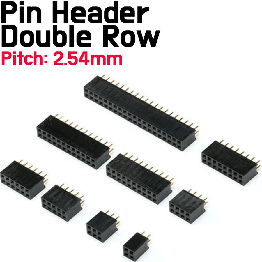 2pcs x Pin Header Female 4Pin (2x2) Straight Double Row Female Pin Headers - ePartners