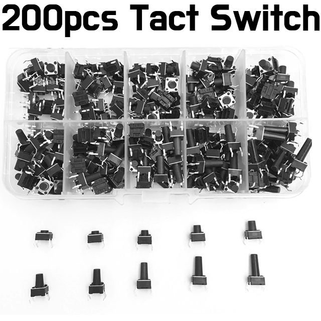 Tact Switch Kit - 200pcs