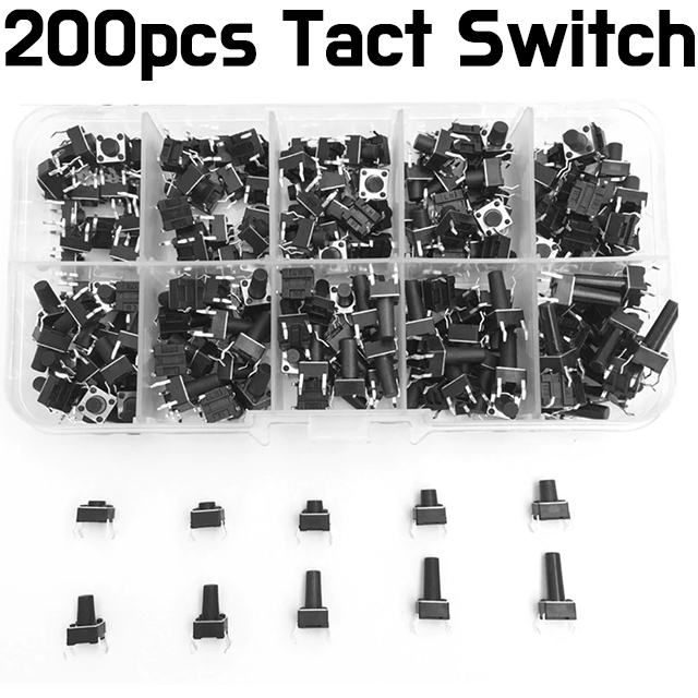 Tactile Push Button Kit - 200pcs