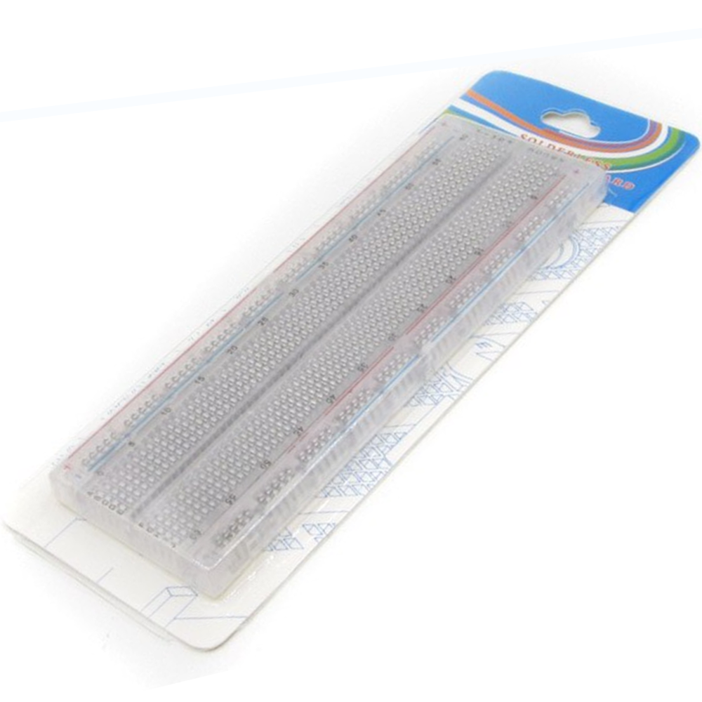 Transparent Crystal Breadboard 830 Point Solderless MB102 | ePartners NZ