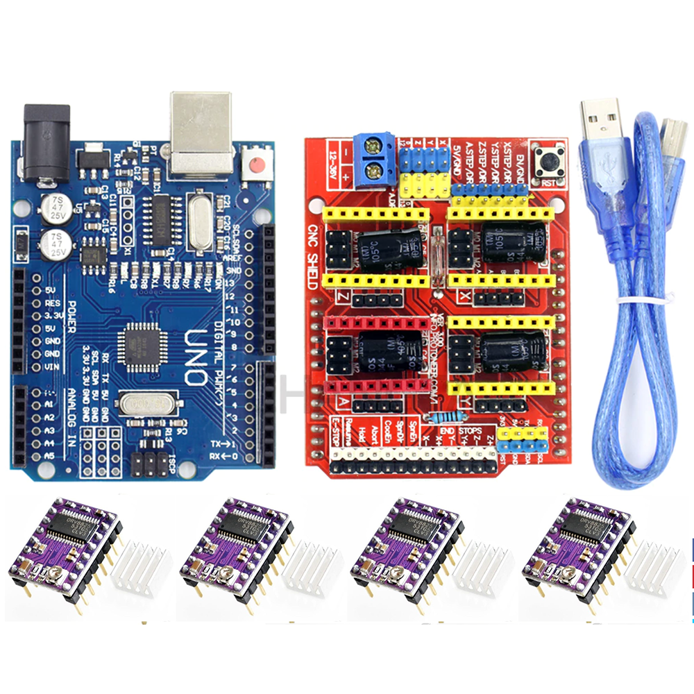 DRV8825 Driver Kit for CNC with Arduino Uno + Shield Expansion Board