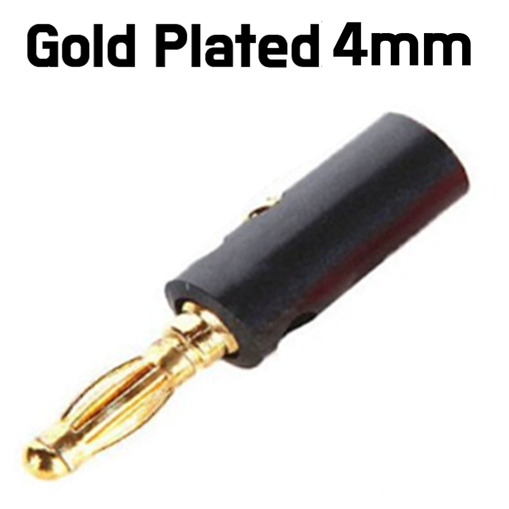 Test Leads - Banana Plug Gold Plated - Black, Red